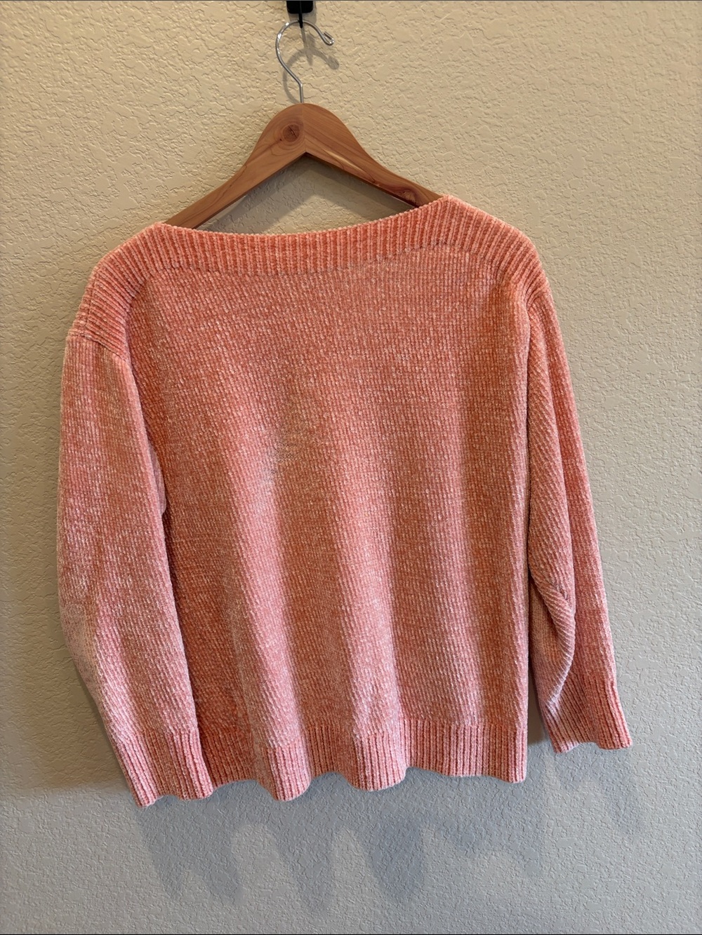 Tommy Bahama Off-the-Shoulder Chenille Sweater in Dusty Rose
